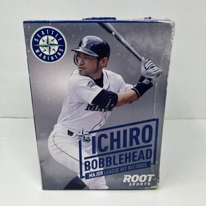 Ichiro Suzuki Double Bobblehead MLB Hit Records 262 Mariners / 3000 Marlins NIB